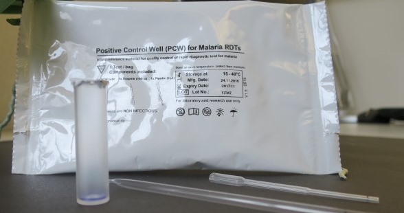 Positive control wells (malaria)