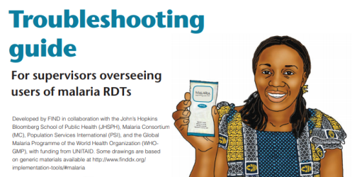 Guides, manuals, and implementation tools for malaria rapid diagnostic tests